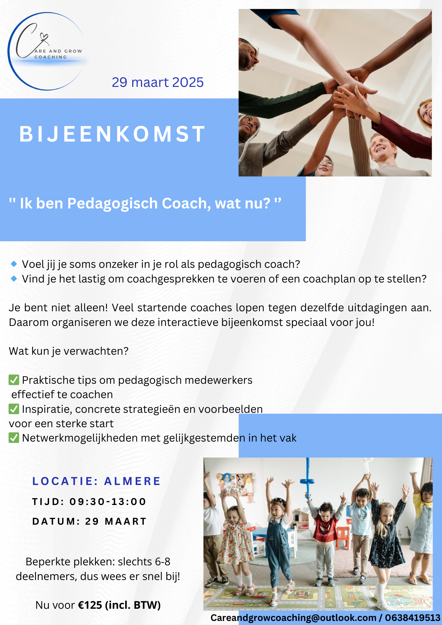 Bijeenkomst '' Ik ben pedagogisch coach, wat nu?